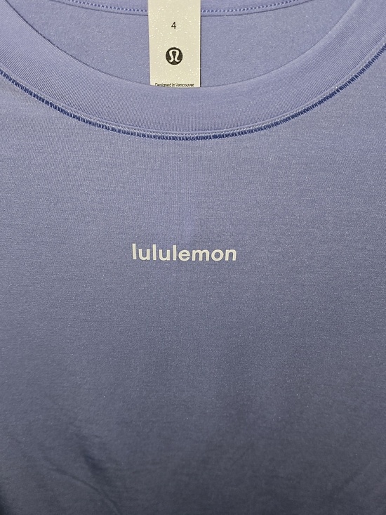 Lululemon Jersey Training Long Sleeve WORDMARK! NWTS, SZ 4! DULI! - Picture 4 of 11